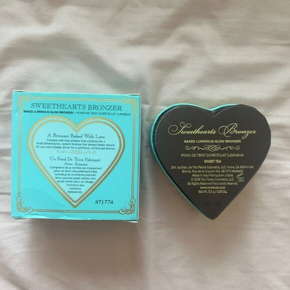 New! Toofaced Sweethearts Baked Luminous Glow Bronzer - Picture 5 of 5